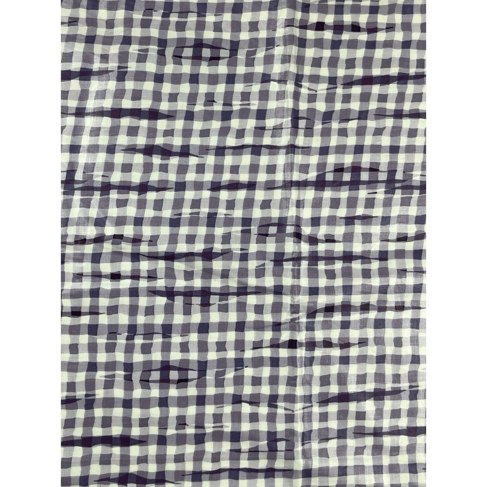 Waverly Fabric "Surprise" Purple White Check Home Decor Heavy Weight - RARE